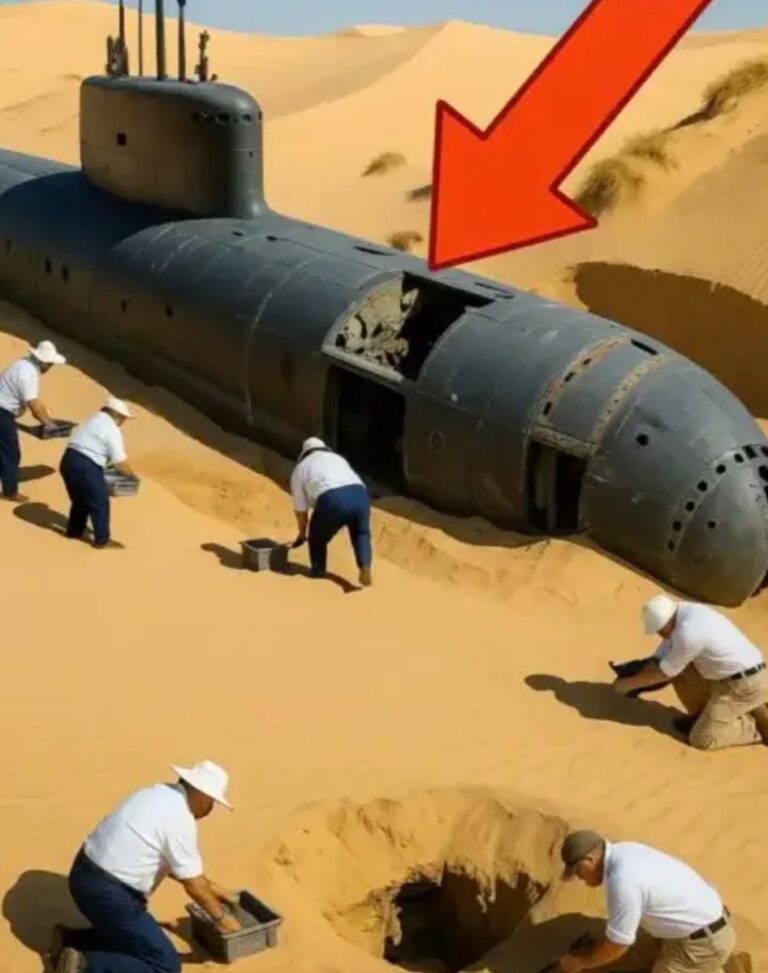 Une découverte inimaginable : un sous-marin surgit au cœur du désert – Les mystères à l’intérieur défient toute logique