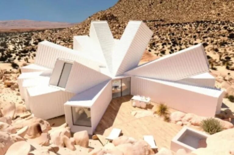 Cet homme a transformé des conteneurs maritimes recyclés en une maison moderne au cœur du désert — jetez un œil à l’intérieur !