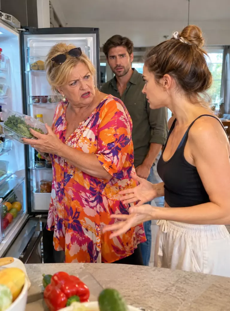 Mi suegra vino de visita y lo primero que hizo fue abrir el frigorífico: «¿Y CON ESTO alimentas a mi hijo?»