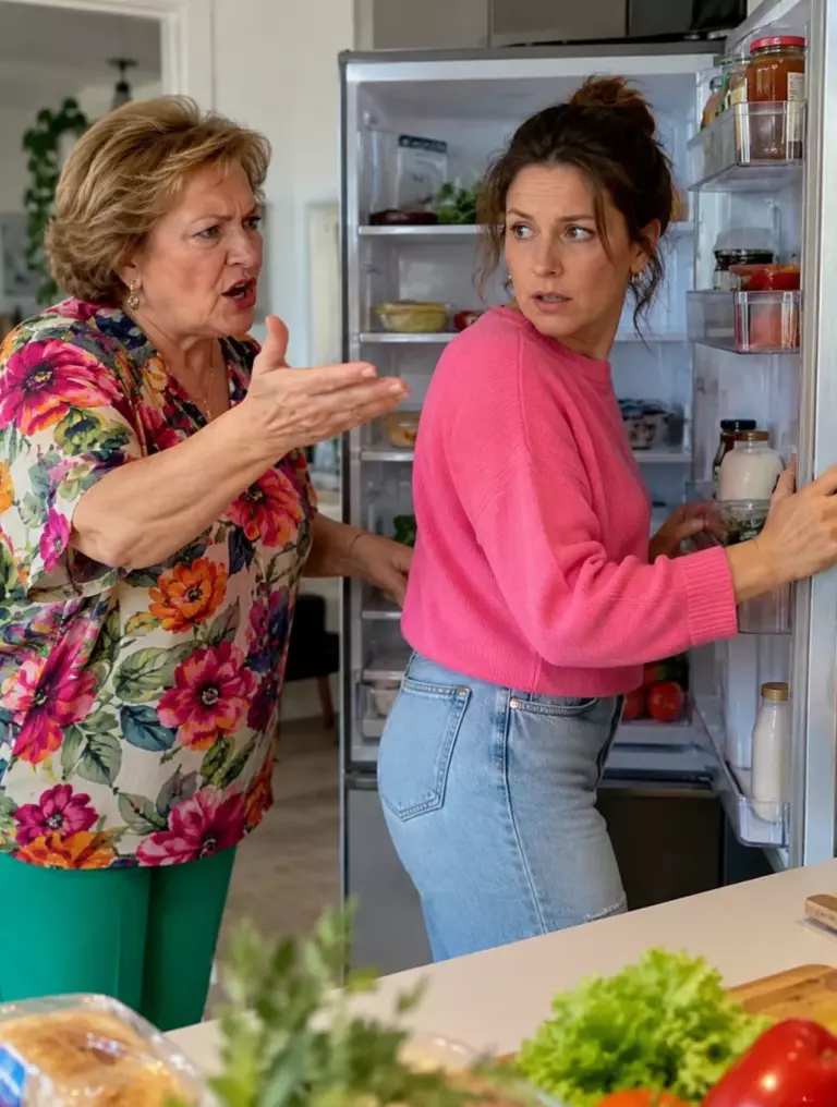 «¡Qué poca vergüenza! ¡Hasta escondes la comida de mí en el frigorífico!», se indignó mi suegra. Abrí la puerta y respondí: «Porque ayer se llevó a su casa la mitad de nuestra comida».