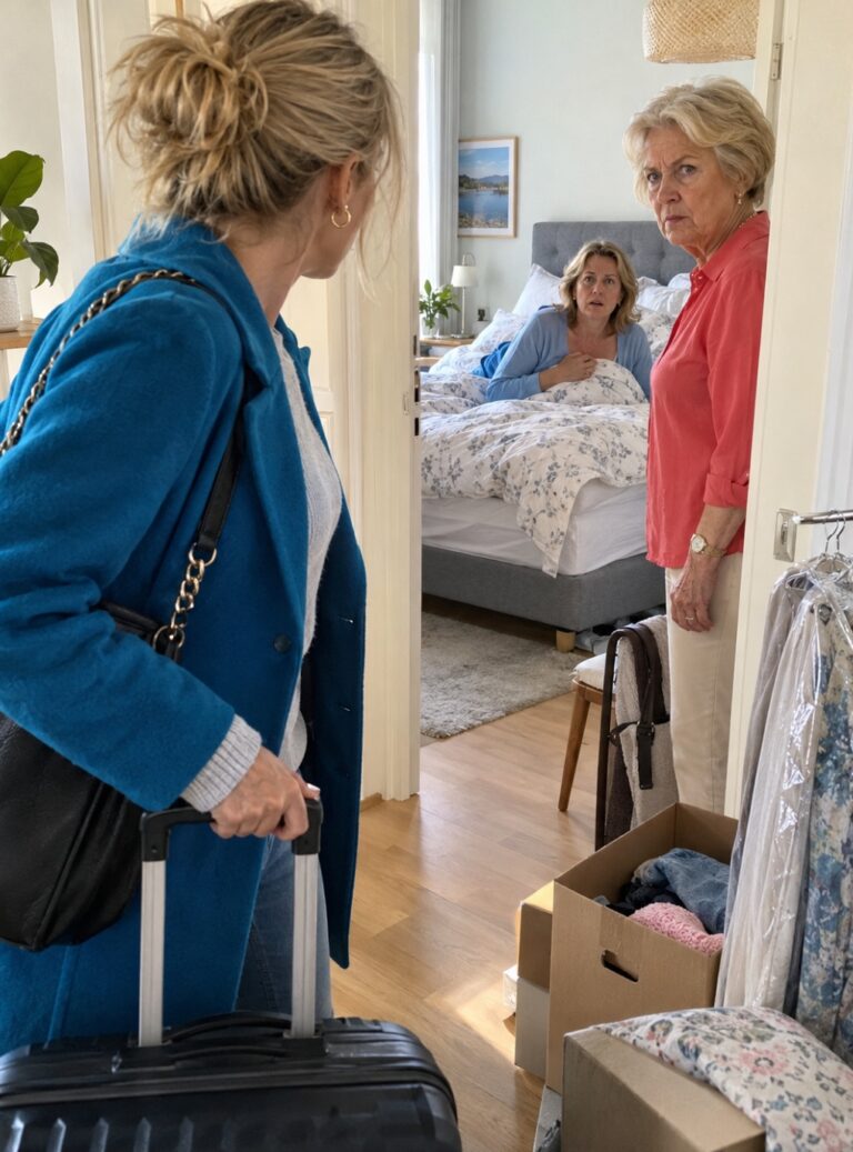 ”Svärmor, varför har du burit ut mina saker ur sovrummet? Och vem är kvinnan som ligger i min säng?”