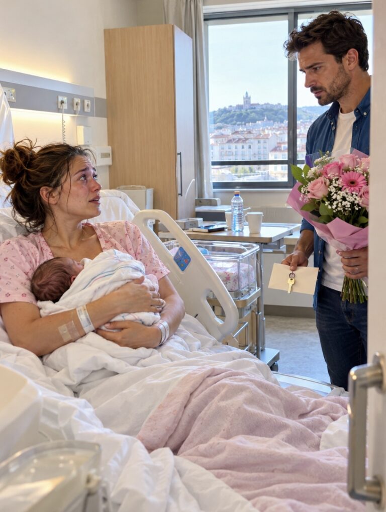 « Tu as accouché d’une fille ? Alors ne prends même pas la peine de rentrer de la maternité ! » m’a lancé ma belle-mère. Mais mon mari nous attendait avec une décision que personne n’avait prévue.